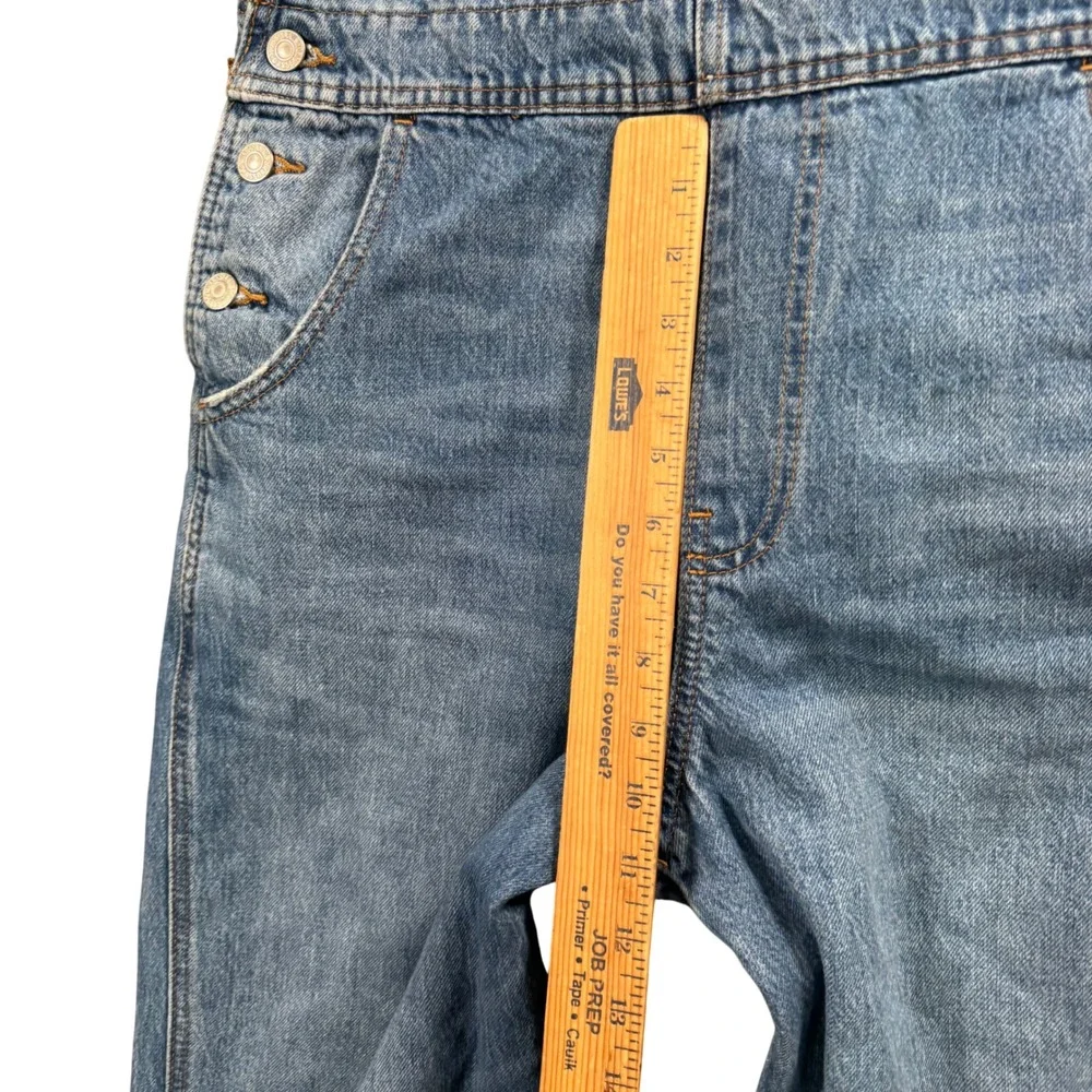 Levi's Premium Denim Overalls Womens Medium Blue Casual Workwear Dungarees - Picture 8 of 11